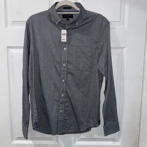 Mens BANANA REPUBLIC Long Sleeve Oxford UNTUCKED Shirt in MEDIUM NWT